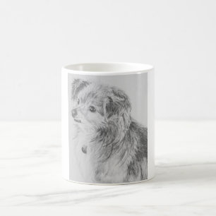 Lång Haired Chihuahuahundmugg Kaffemugg