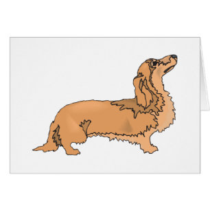 Lång Haired tax Hälsningskort