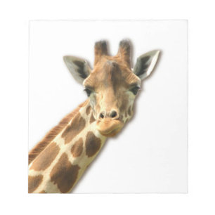 Lång hånglad giraffanteckningsblock anteckningsblock