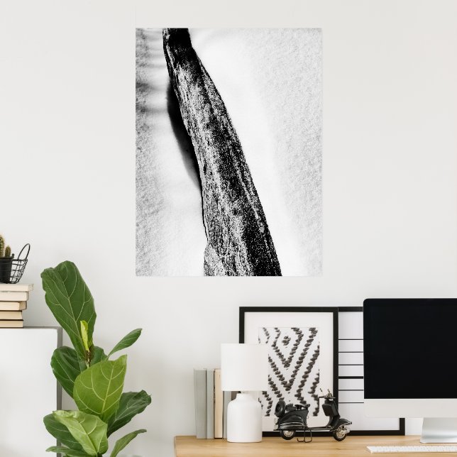 lång hård kall ensam poster (Hemmakontoret)
