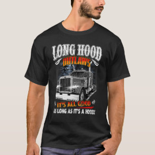 Lång Huva Förlagar drivrutiner för Trucker Lastbil T Shirt
