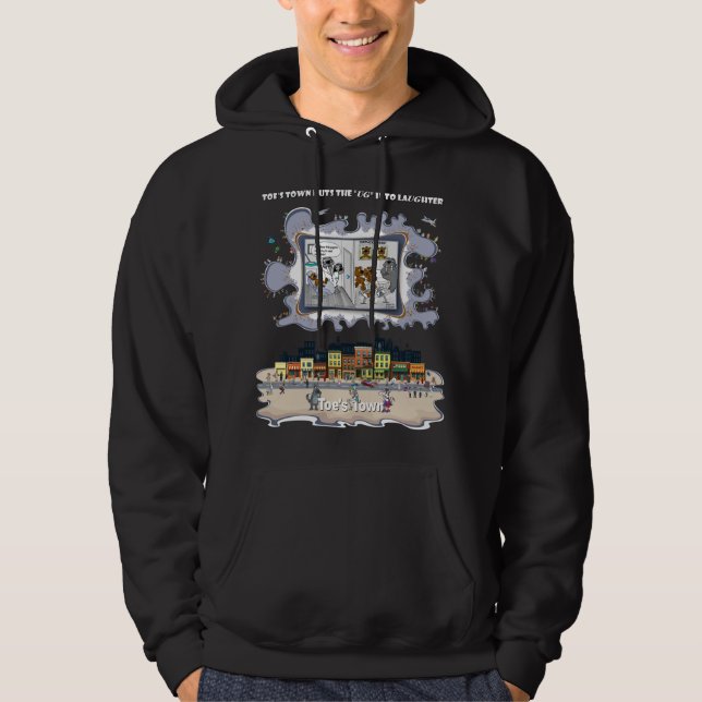 Lång I Tänderna | Födelsedags Svart Hoodie (Framsida)