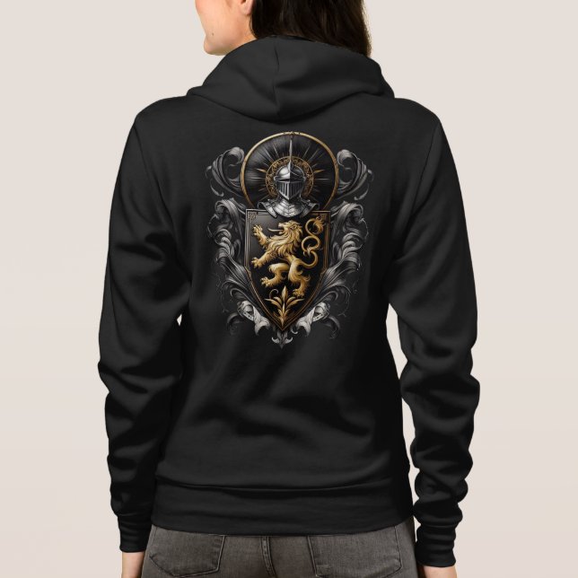 Lång Jacka av Arm Women's Hoodie T Shirt (Baksida)