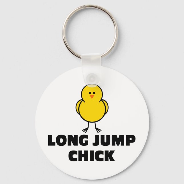 Lång jump-Chick Nyckelring (Framsida)