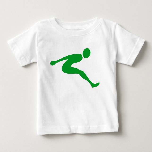 Lång jump - Grass-Grönt Tee Shirt (Framsida)