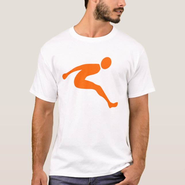 Lång jump - Orange Tee Shirt (Framsida)