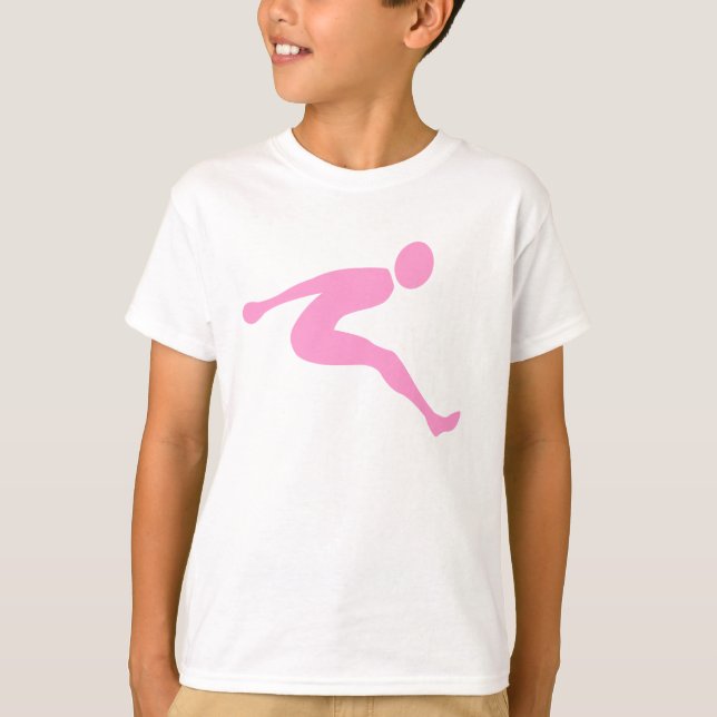 Lång jump - Rosa Tee Shirt (Framsida)