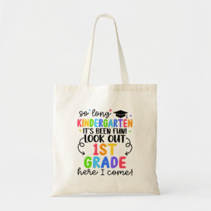 Lång Kindergarten 1st Klass Här i Kom G Tygkasse