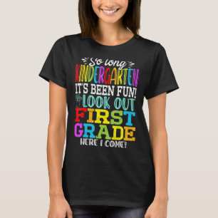 Lång Kindergarten Cute Kolla första Klassen. T Shirt