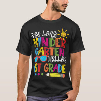 Lång Kindergarten Hej 1:a Klass Lärarstudier T Shirt
