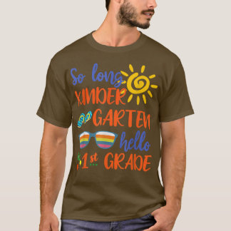 Lång Kindergarten Hej 1:a Klass Lärarstudier T Shirt