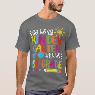 Lång Kindergarten Hej 1:a Klass Lärarstudier T Shirt