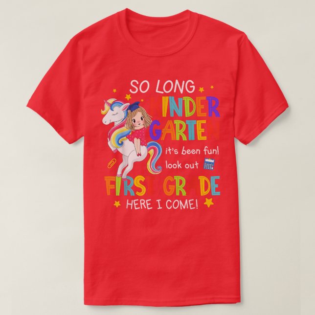 Lång Kindergarten Unicorn Magic Class från 2022 T Shirt (Design framsida)