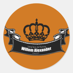 Lang leve de Koning Runt Klistermärke