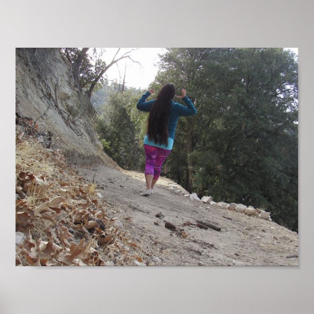 Lång luft i skogen poster (Framsidan)