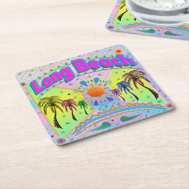 Lång Lugn - enhet Underlägg Papper Kvadrat (Vinklad)
