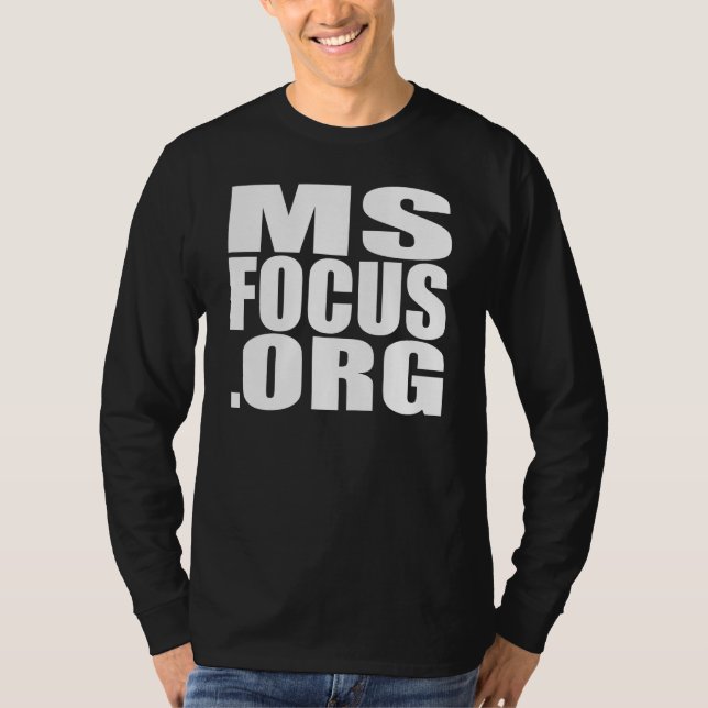 Lång-muff msfocus.org utslagsplats t shirt (Framsida)