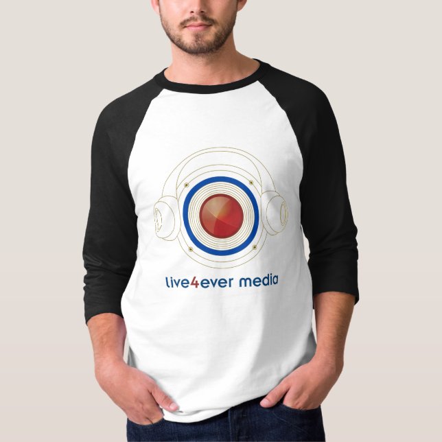 Lång muff skjorta för Live4ever-massmedia T T Shirt (Framsida)