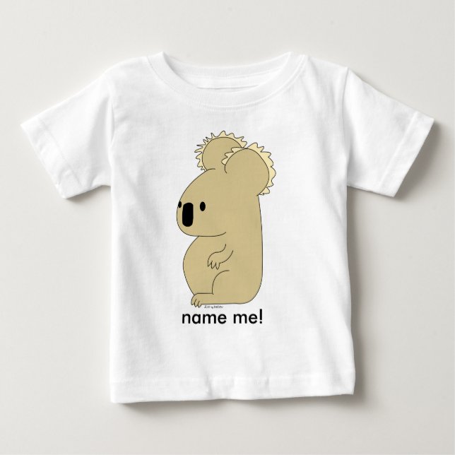 lång-muff utslagsplats för småbarn koala tee shirt (Framsida)
