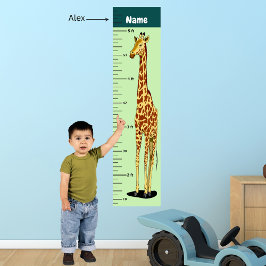 Lång Nacke-giraffemökningsdiagram Lägg till barnet Poster