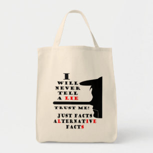 Lång näsa Alternativa fakta Livsmedel Tote Bag Tygkasse
