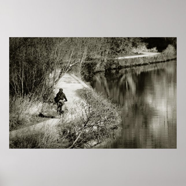 Lång och vindfällande Väg Poster (Framsidan)