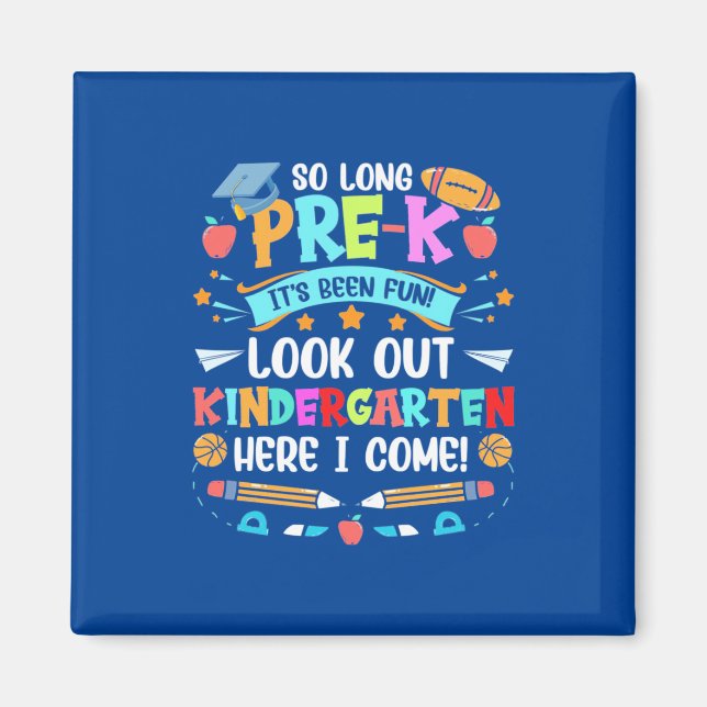 Lång preKindergarten-lärare Magnet (Framsidan)