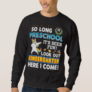 Lång preschool titta ut ur Kindergarten här. Ärmad Tröja
