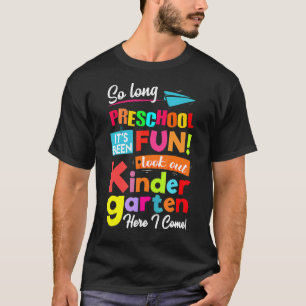 Lång preschool titta ut ur Kindergarten här. T Shirt