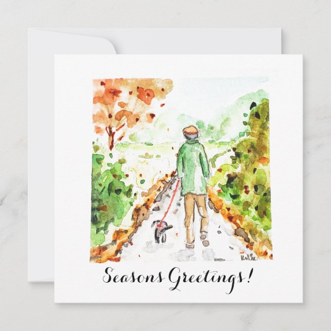 Lång promenad hem kort (Framsida)