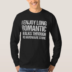 Lång romantik går igenom maskinvarubaserad lagring t shirt