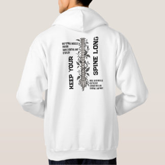 Lång Ryggradsstabilitet Anatomi Hoodie
