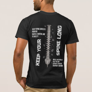 Lång Ryggradsstabilitet Anatomi T Shirt