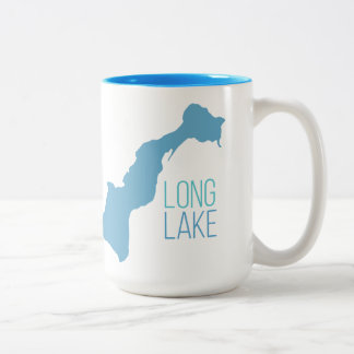 Lång sjö, Vicksburg, Michigan Två-Tonad Mugg