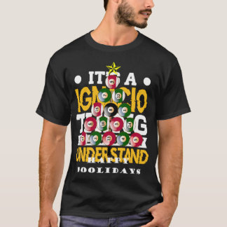 Lång Sle, Bassäng Shark Julgran Billiards Long Sle T Shirt