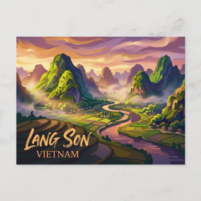Lang Son Vietnam Vykort (Framsida)