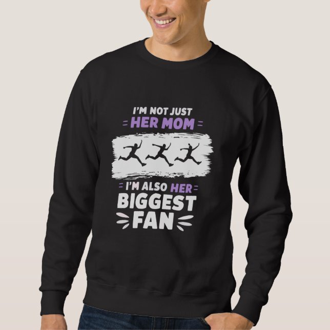 Lång Springer för Jump-Idrottsman med lång Jumper Lång Ärmad Tröja (Framsida)