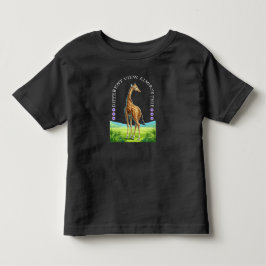 lång stående giraff t shirt