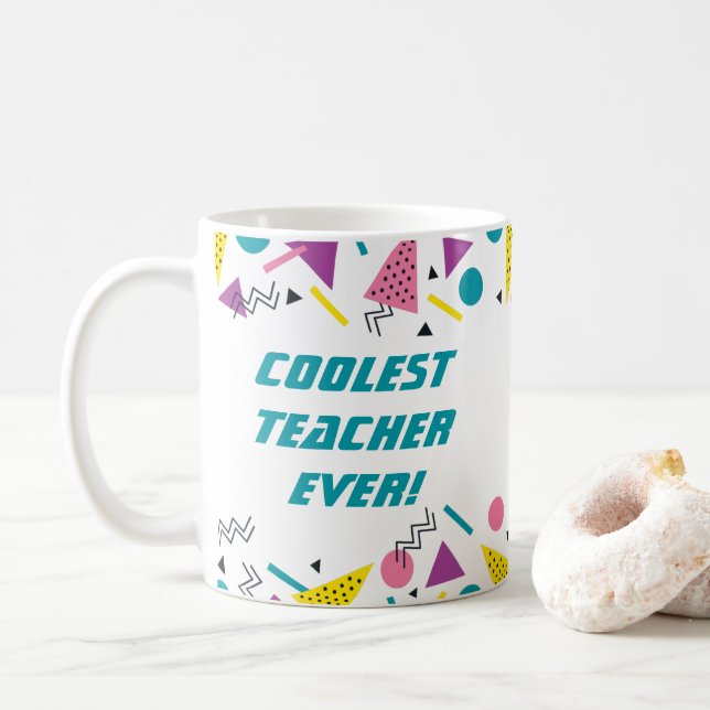 Lang Teacher Tack Kaffemugg (Med munk)