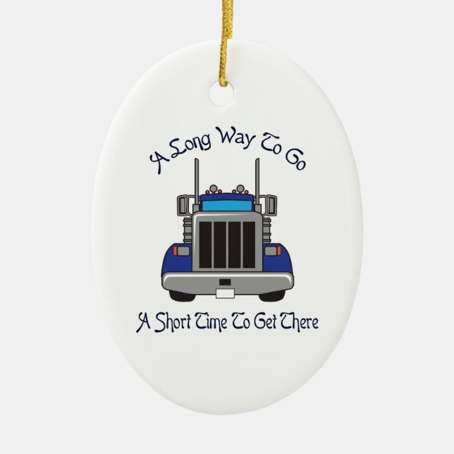 LÅNG TID ATT GÅ JULGRANSPRYDNAD KERAMIK (Framsidan)