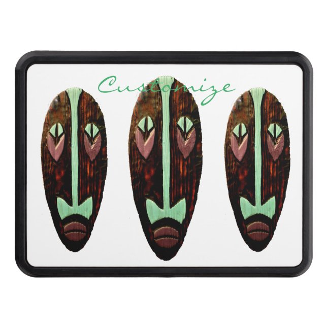 Lång tiki-mask thunder_Cove Dragkroksskydd (Framsidan)