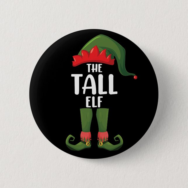 Lång tomte matchande familj jul  knapp (Framsida)