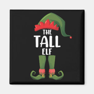 Lång tomte matchande familj jul magnet