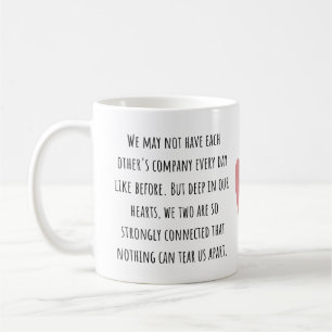 Lång Vänskap - gåva för Avstånd Kaffemugg