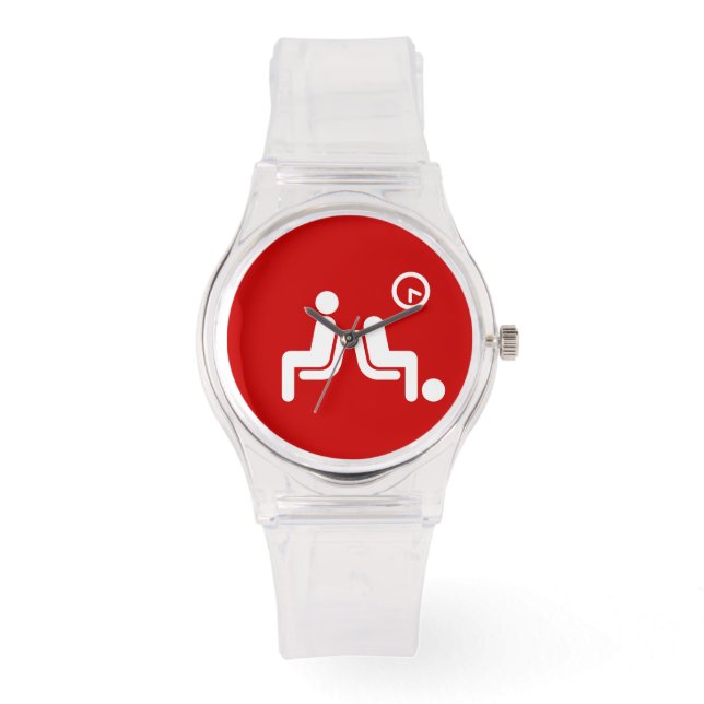 Lång vänteskylt armbandsur (Framsida)