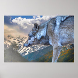 LÅNG VARG ÖVER FRIHETEN POSTER