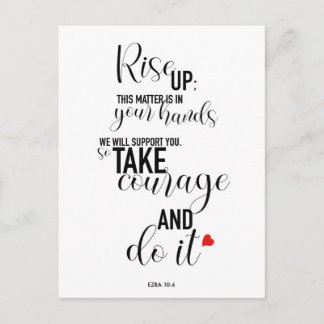 Lång version av Stiga upp upp-offertkort Vykort