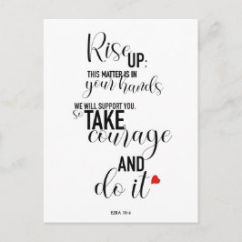 Lång version av Stiga upp upp-offertkort Vykort