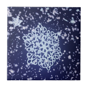 Lång vinter: Nattdekorativ til / Trivet Kakelplatta