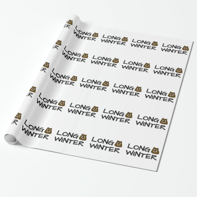 Lång vinter presentpapper (Utrullad)